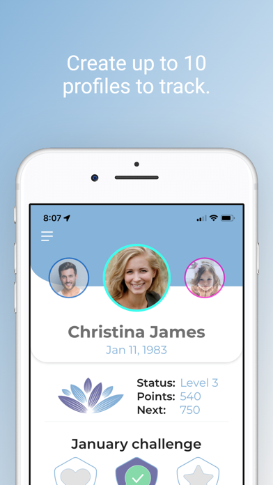 Embrace Health Tracking Screenshot