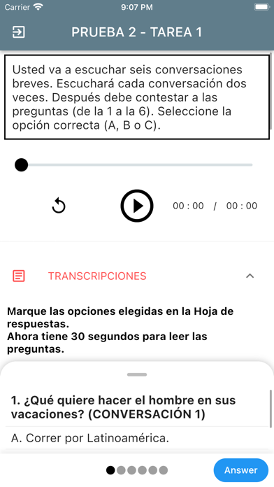 DELE B2 Spanish Examen1 Screenshot