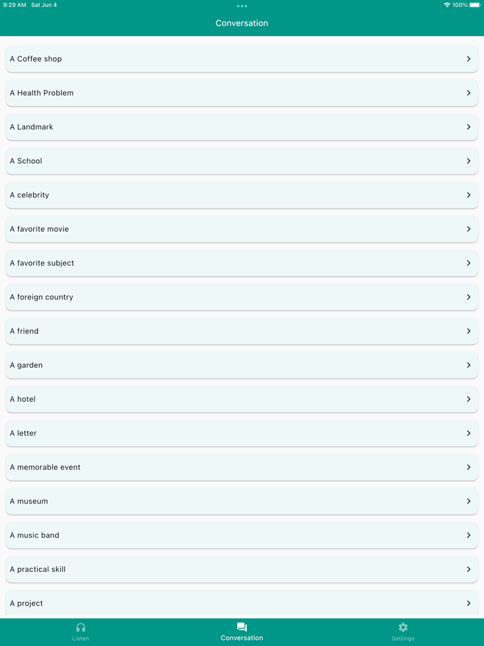 English Listening - Speaking