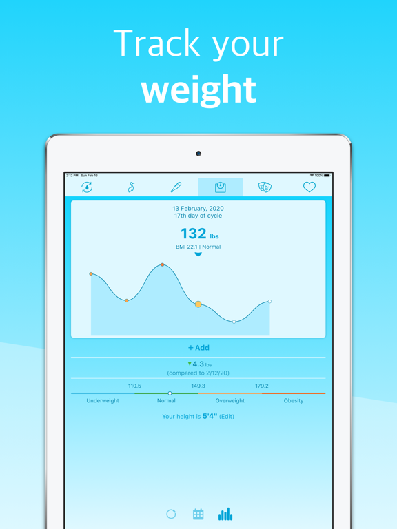 Ladybird - Period Tracker iPad screenshot 5 - Health & Fitness app