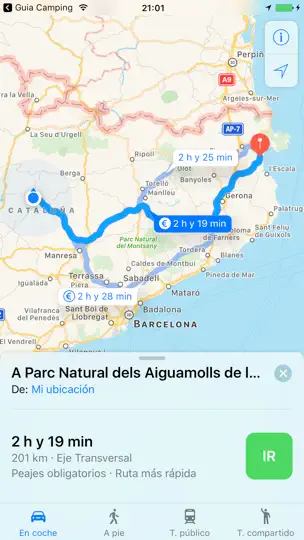Captura de pantalla de Guia Camping en iPhone 3