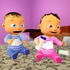 Newborn Twin Baby Mom Games 3D icon