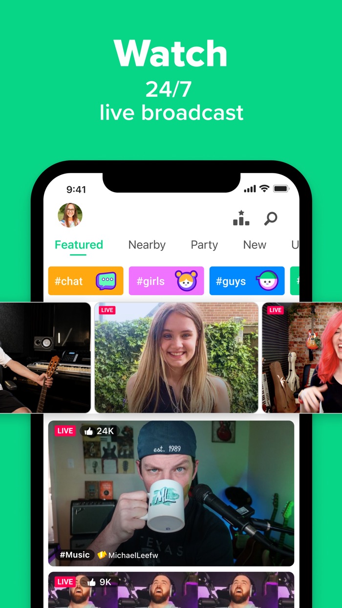 YouNow Live Stream and Go Live