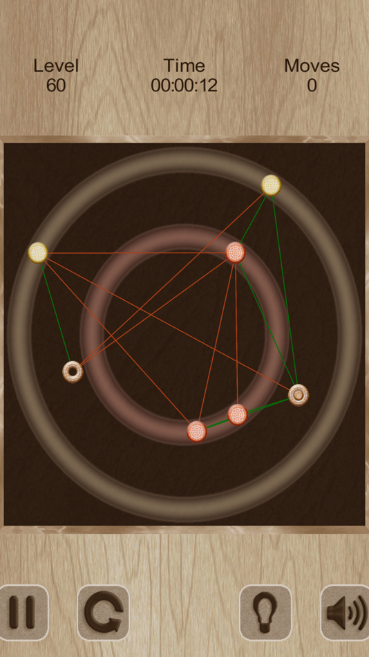 #1. Untangle. Rings and Lines (iOS) 由: Ruslan Goncharenko