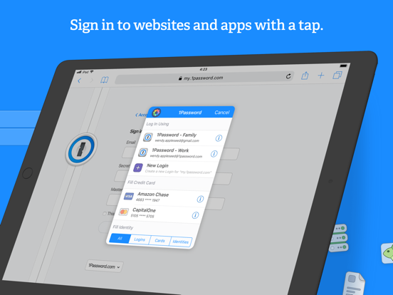 1Password 7 • Password Manager iPad app afbeelding 3