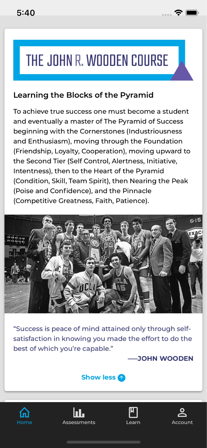 The Pyramid of Success