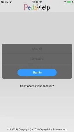 PedsHelp screenshot 1