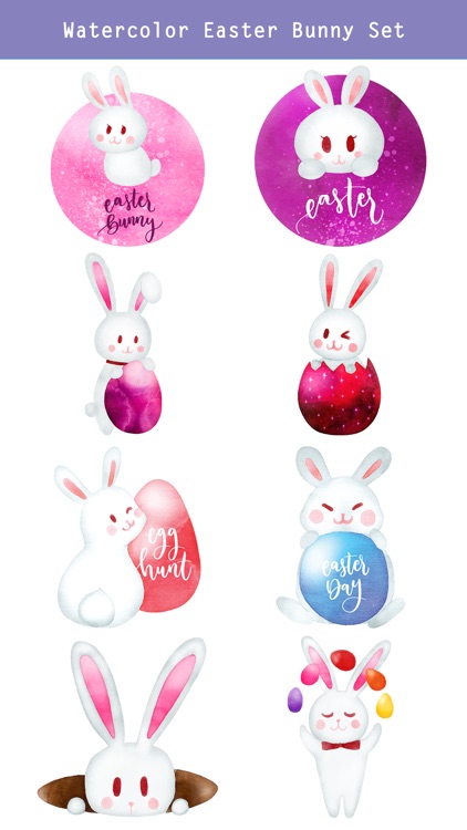 Watercolor Easter Day Stickers screenshot-3