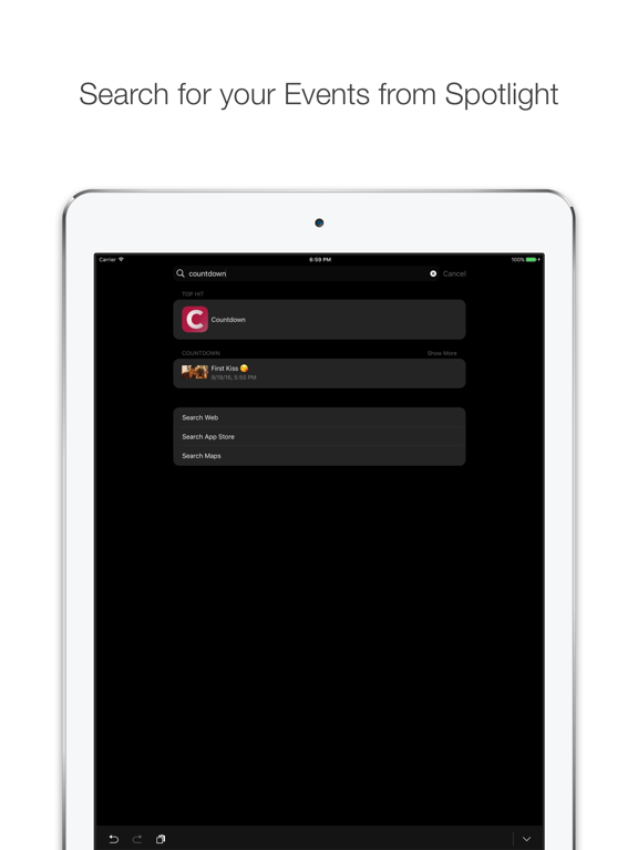 Countdown Now iPad screenshot 4 - Entertainment app