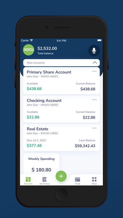 SOCU Mobile Banking Screenshot