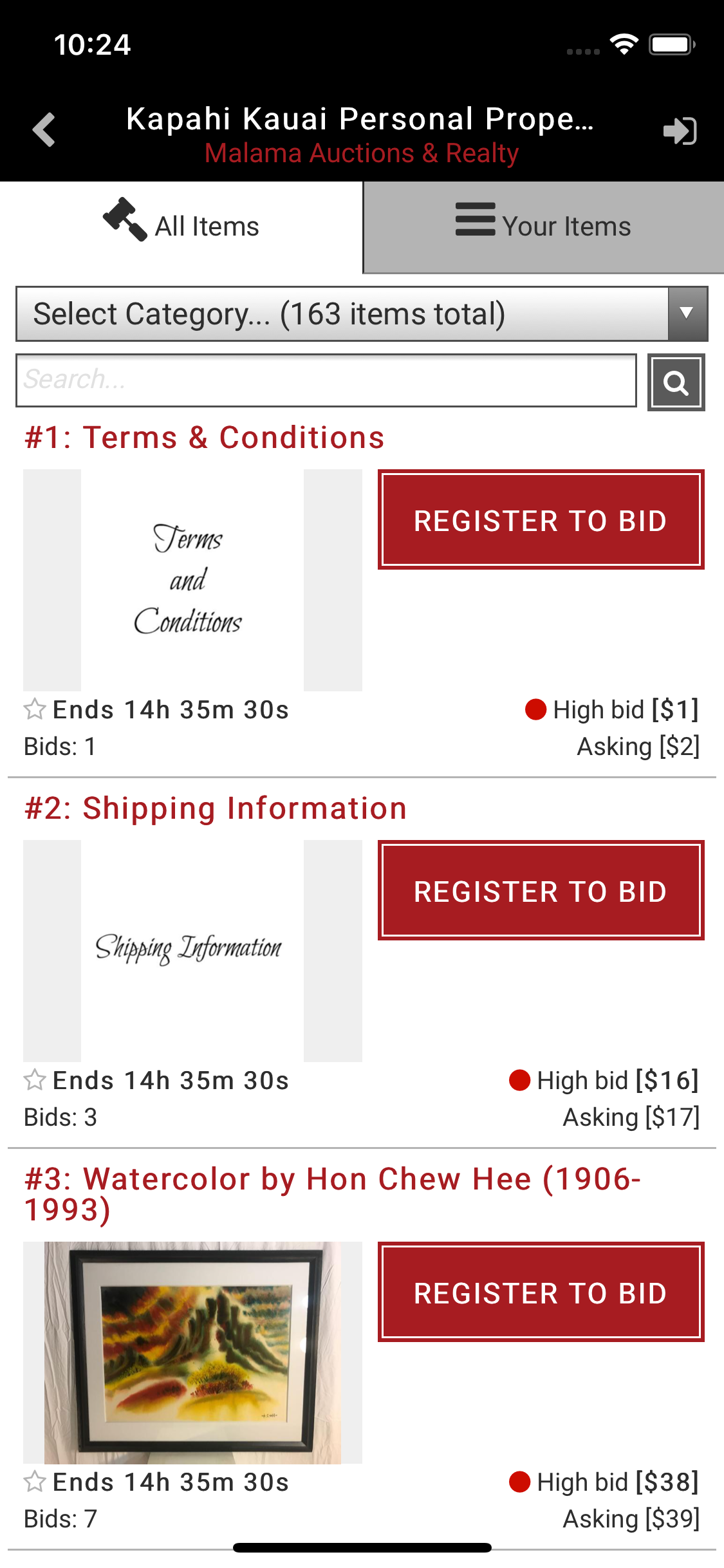 Malama Auctions