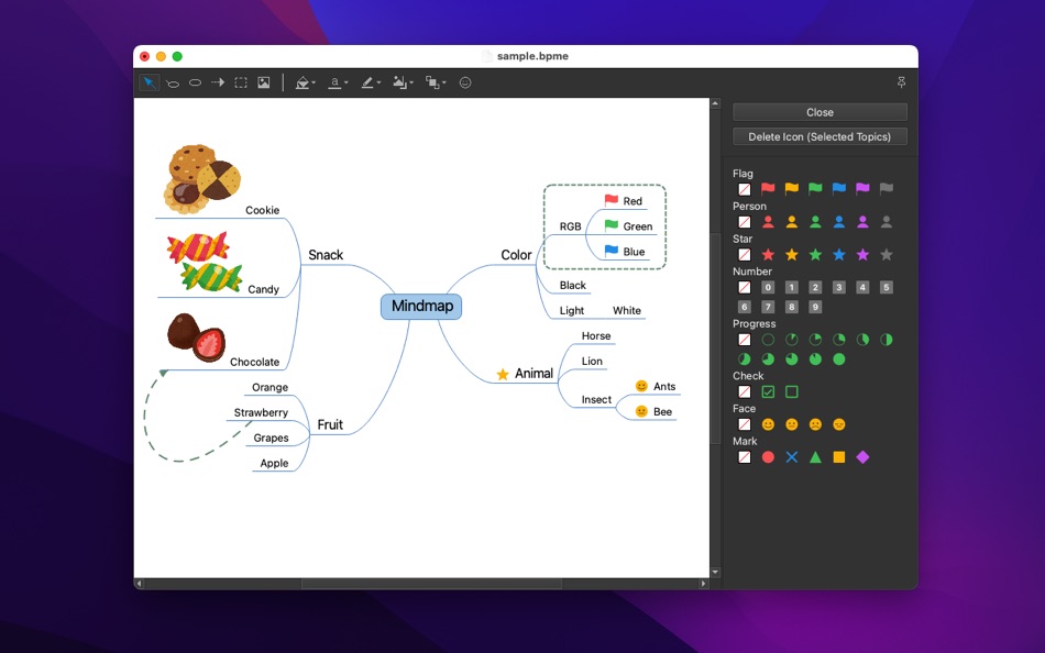 #1. Blueprint Mindmap Editor (macOS) Podle: junichi nakamura