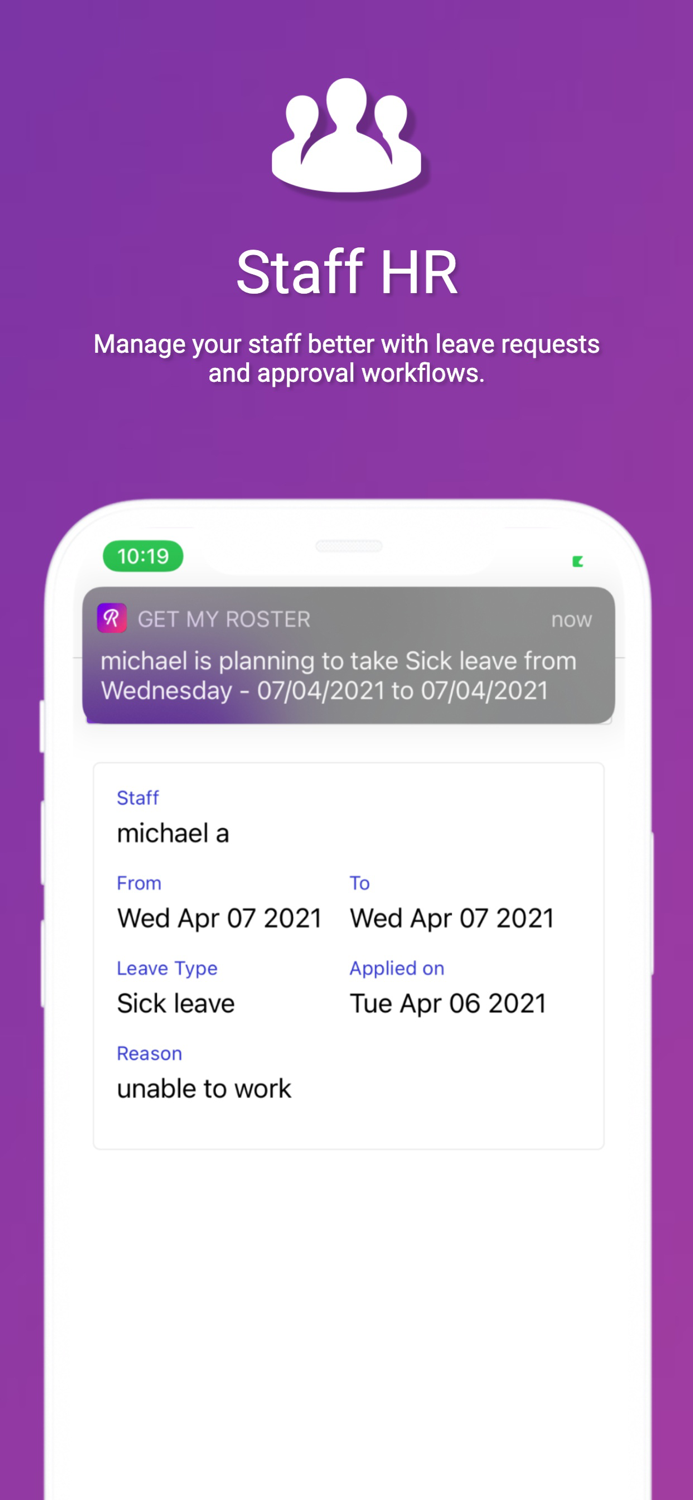 Get My Roster - Shift Planner