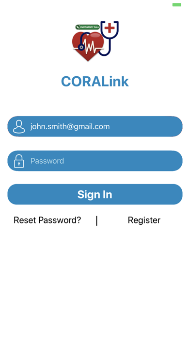 CORALink® Screenshot