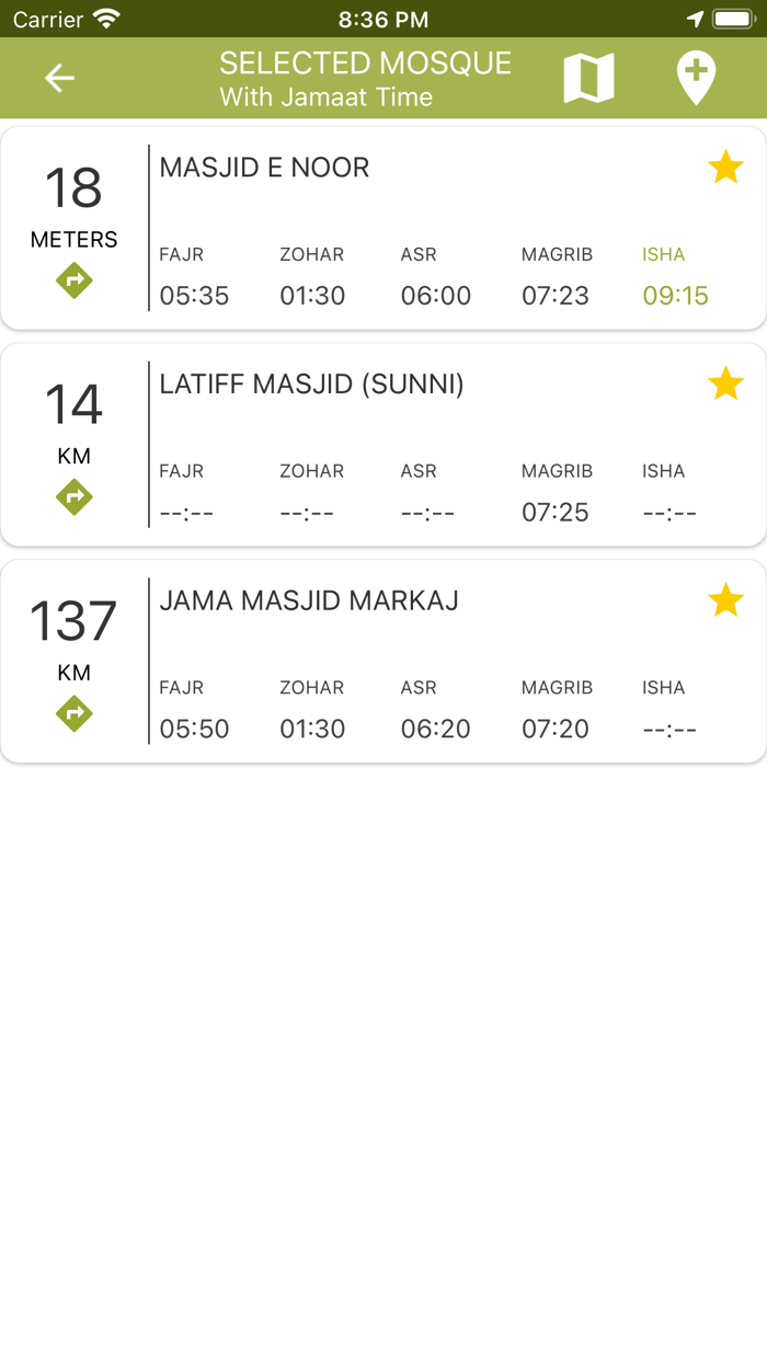Prayer Times and Mosque Finder