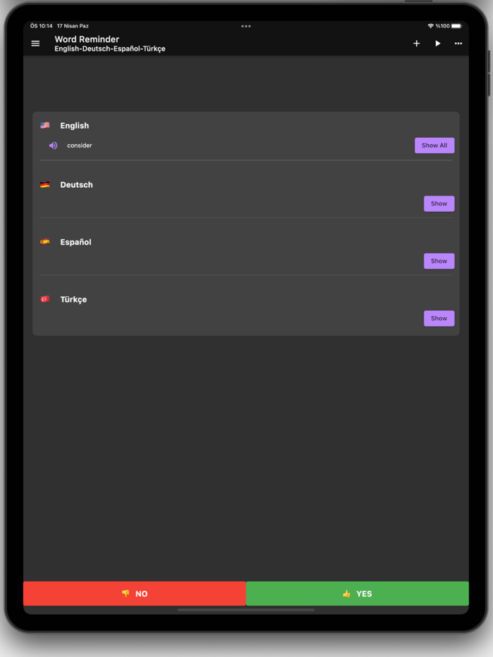 Word Reminder Build Vocabulary