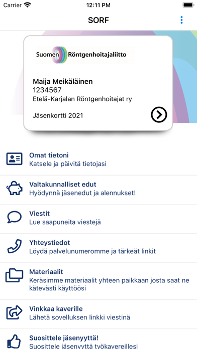 Suomen Röntgenhoitajat Screenshot