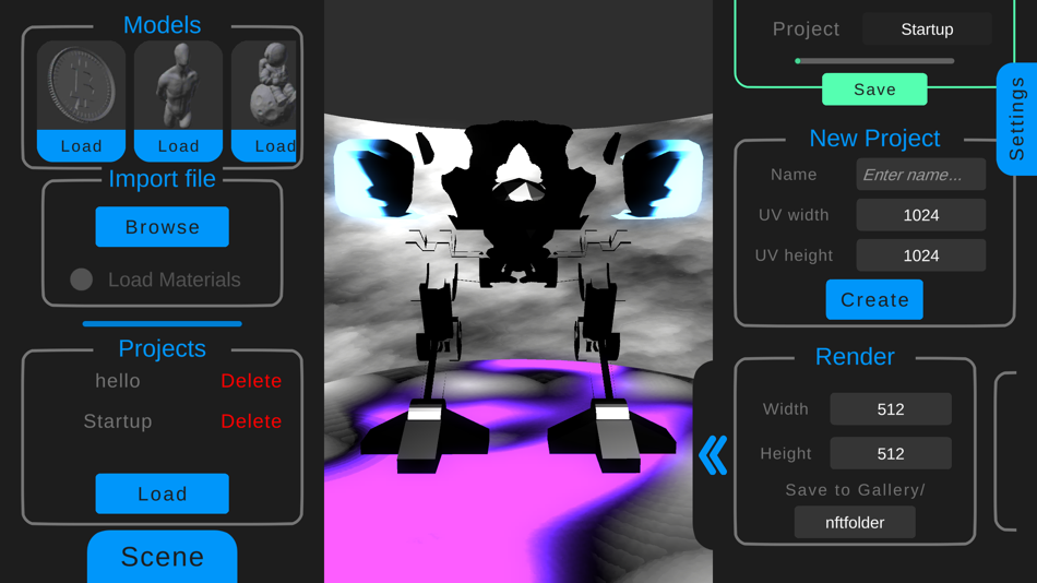 #2. NFT FORGE - 3D NFT Creator (iOS) Podle: Vladislav Alikov