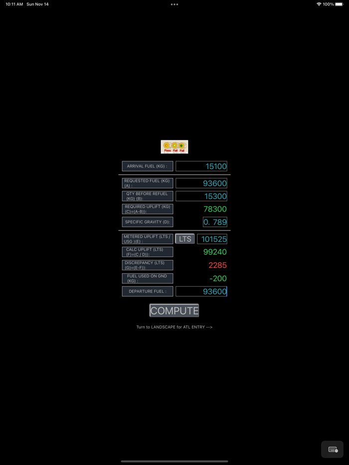 ATL Jet Fuel Calculation