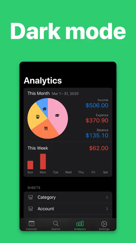 Budget Calendar - Monelyze