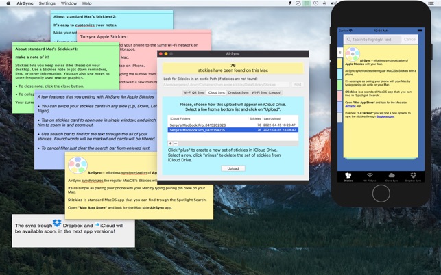 AirSync your Stickies on the App Store