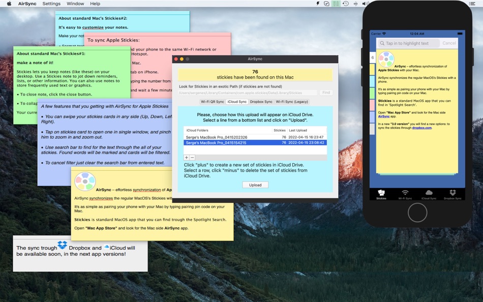 #3. AirSync for Stickies (macOS) 게시자: AnswerSolutions LLC