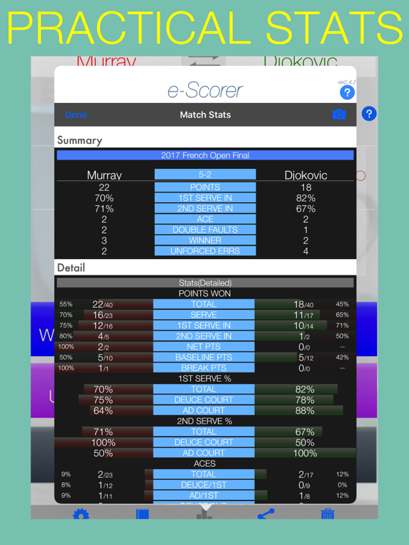 e-Scorer iPad screenshot 3 - Sports app