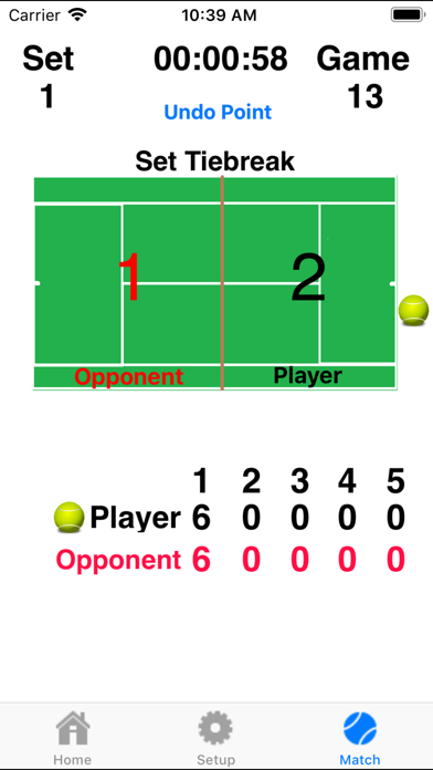 Tennis Score Addict Screenshot