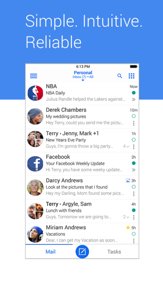 Screenshot #1 pour Blue Mail - Email Mailbox