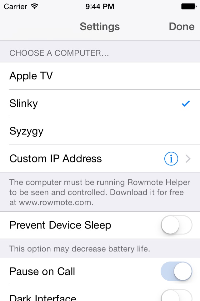 iPhone screenshot