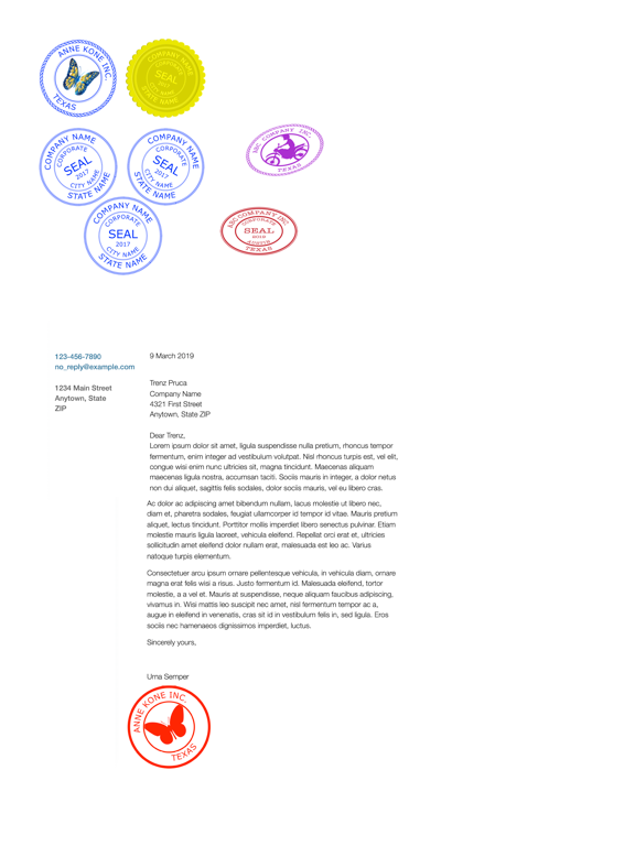 Company Seals iPad screenshot