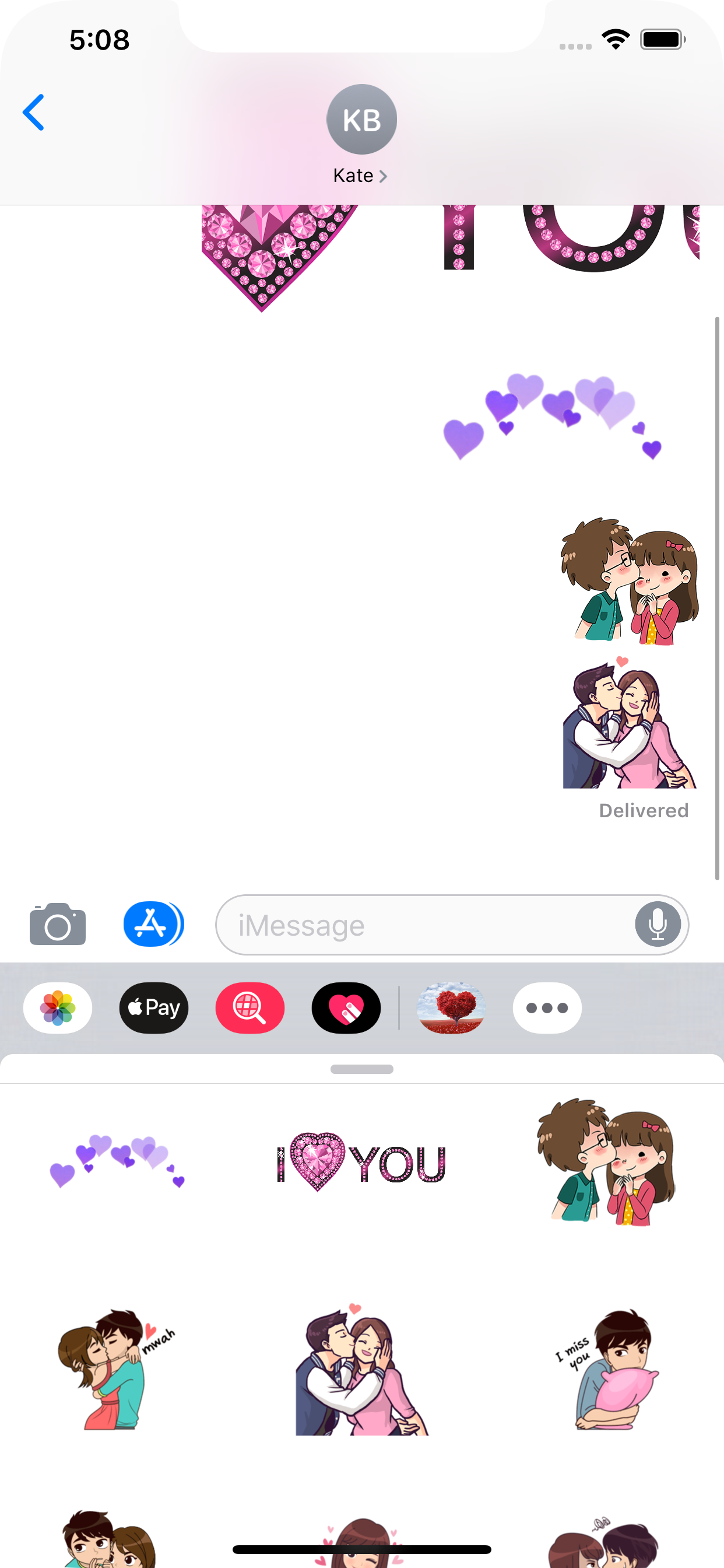 Animated Valentine's Stickers screenshot 5