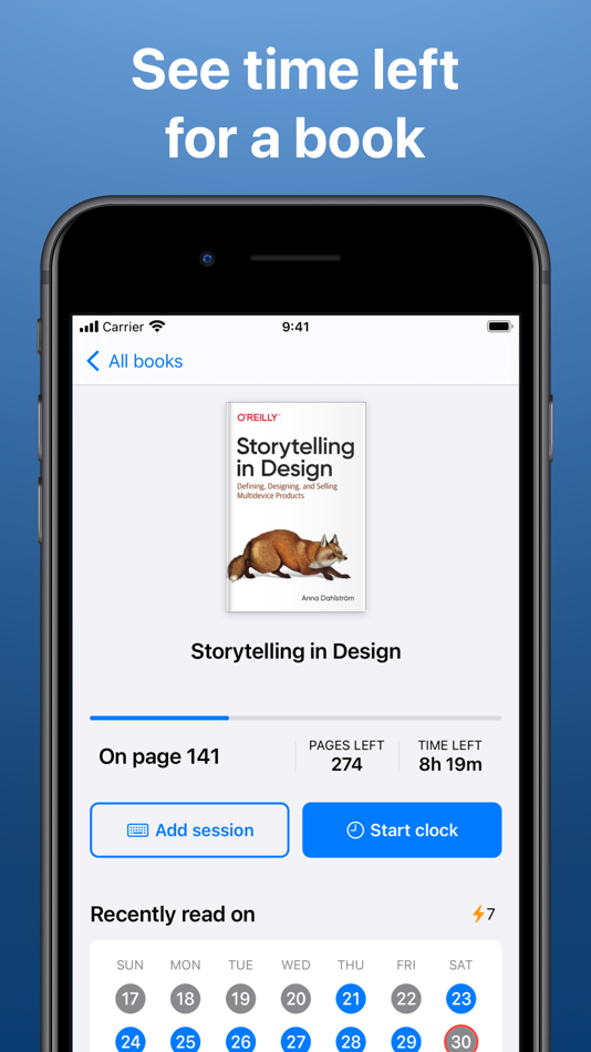 #2. Reading Time - Book Tracker (iOS) 由: UX First