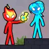 Stick Red boy and Blue girl delete, cancel