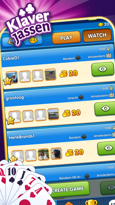 Screenshot #2 pour GamePoint Klaverjassen