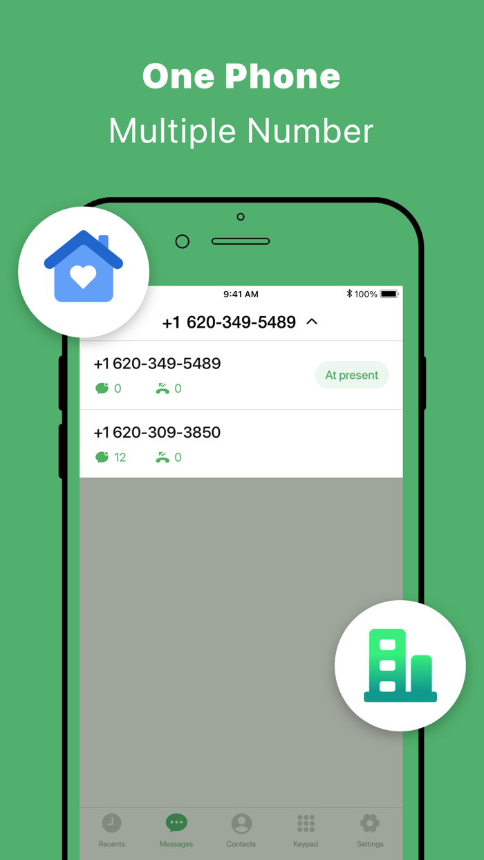 Second Phone Number -Texts App