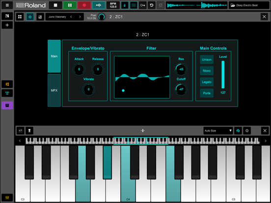 Roland Zenbeats iPad app afbeelding 5