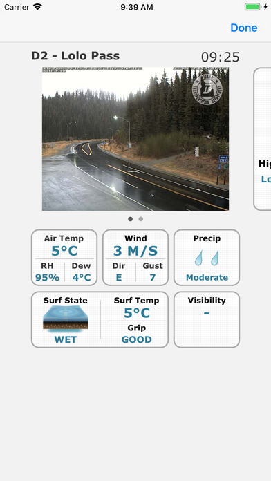 Vaisala Road Condition Screenshot