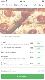 ranchers chicken & pizza iphone screenshot 1
