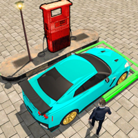 Gas Station 3D Wash Parking