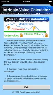 intrinsic value calculator oe iphone screenshot 3