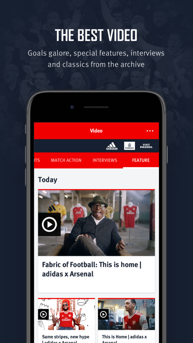 Arsenal Official App Screenshot