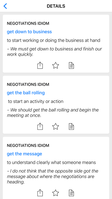 Negotiation & Love idioms Screenshot