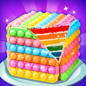 Snímky obrazovky (4) Pop It Rainbow Cake