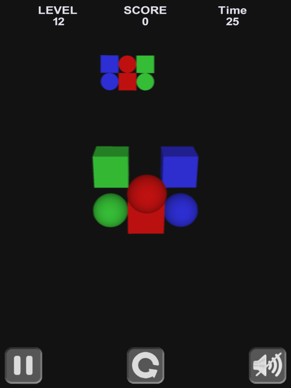 Cube & Sphere 3D iPad screenshot