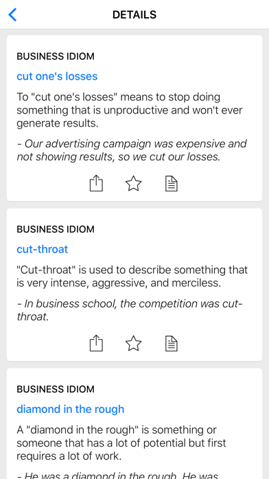 Business & Food idioms Screenshot