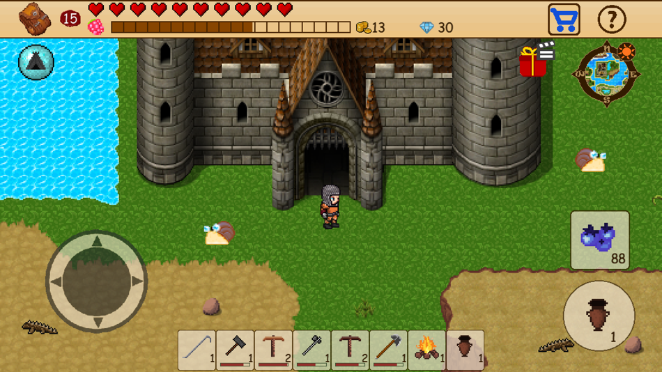 #8. Survival RPG: Open World Pixel (iOS) Bởi: Bew Games inc.