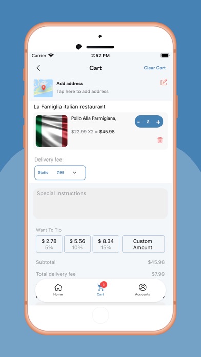 Butler Delivery Screenshot
