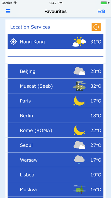 MyWorldWeather Screenshot