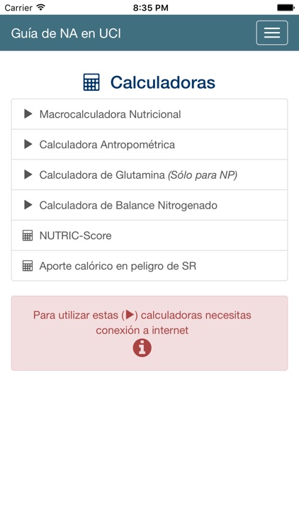 Nutrición Artificial en UCI screenshot-4